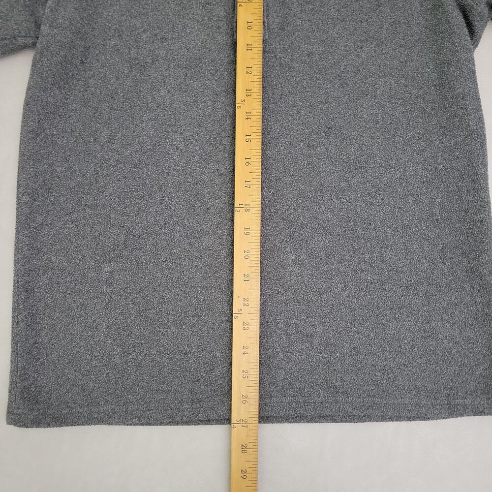 Columbia PFG Texas Longhorns Pullover Mens Small Gray Orange Fleece 1/4 Snap - Picture 6 of 8